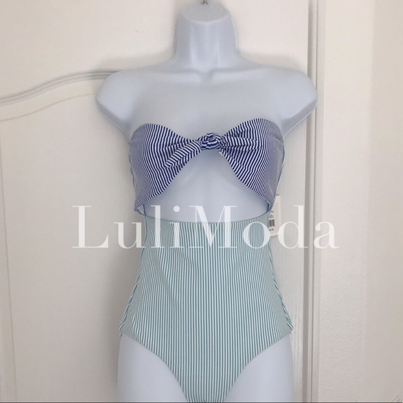 NEW Onia Marie Seersucker One Piece - Picture 2 of 9